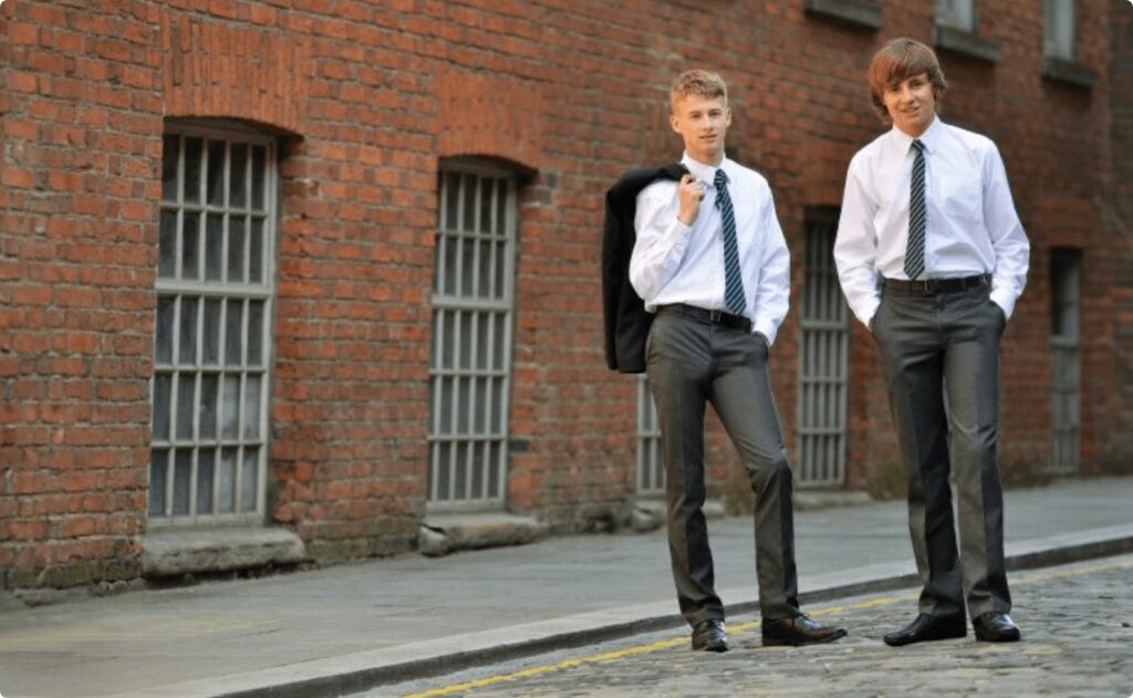 two secondary school students