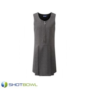 Lynton Grey Pleated Pinafore