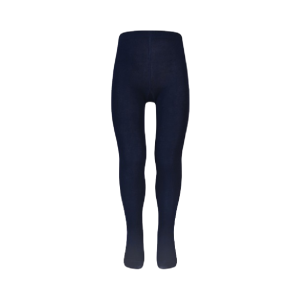 1 Pack Plain Navy Cotton Rich Tights (TIC)